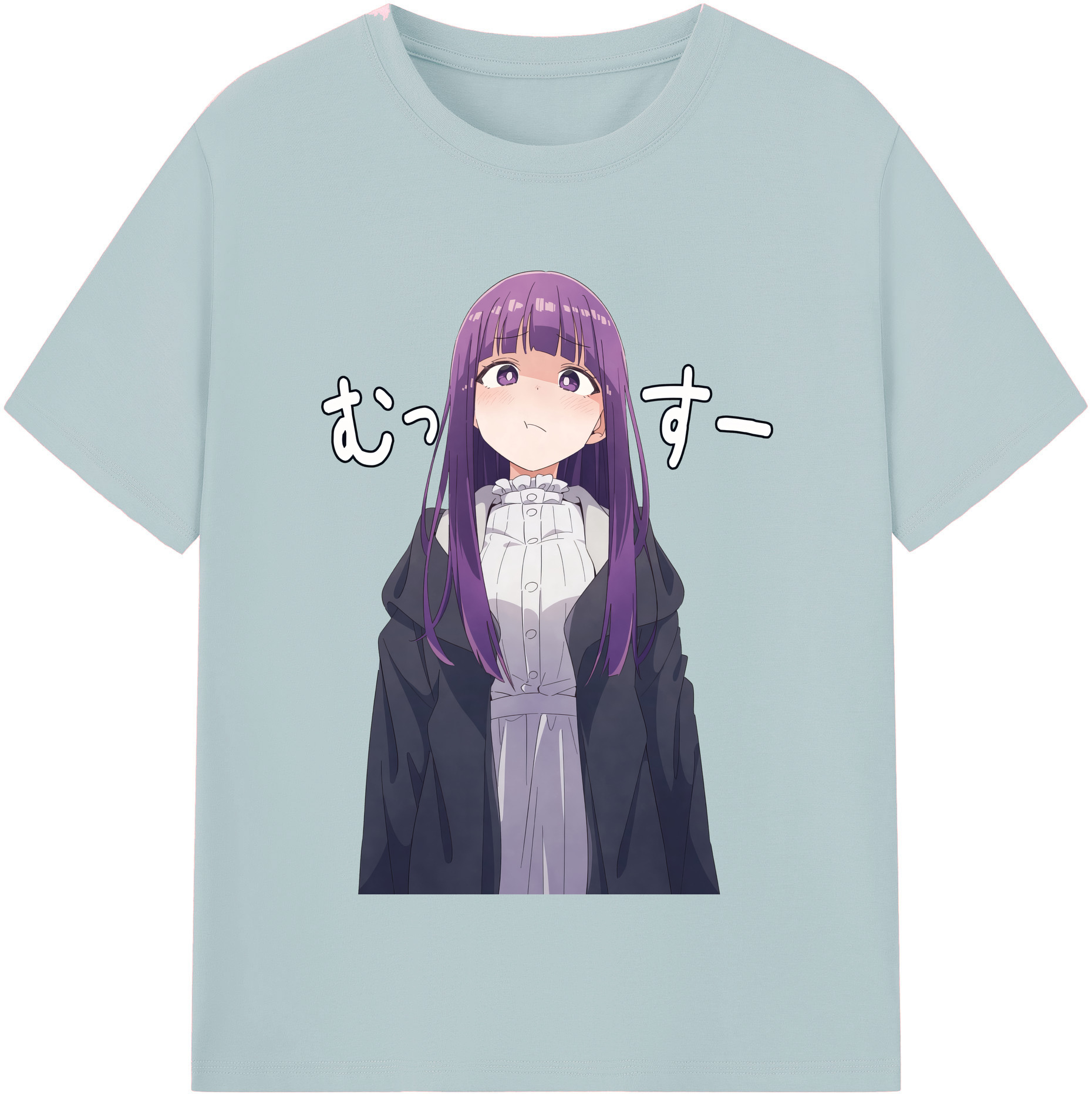 （画像用） 葬送のフリーレン Frieren 綿100％半袖Tシャツ（フロントプリント）